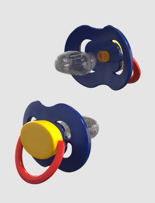 Kiddo XXL Pacifier Dark blue yellow