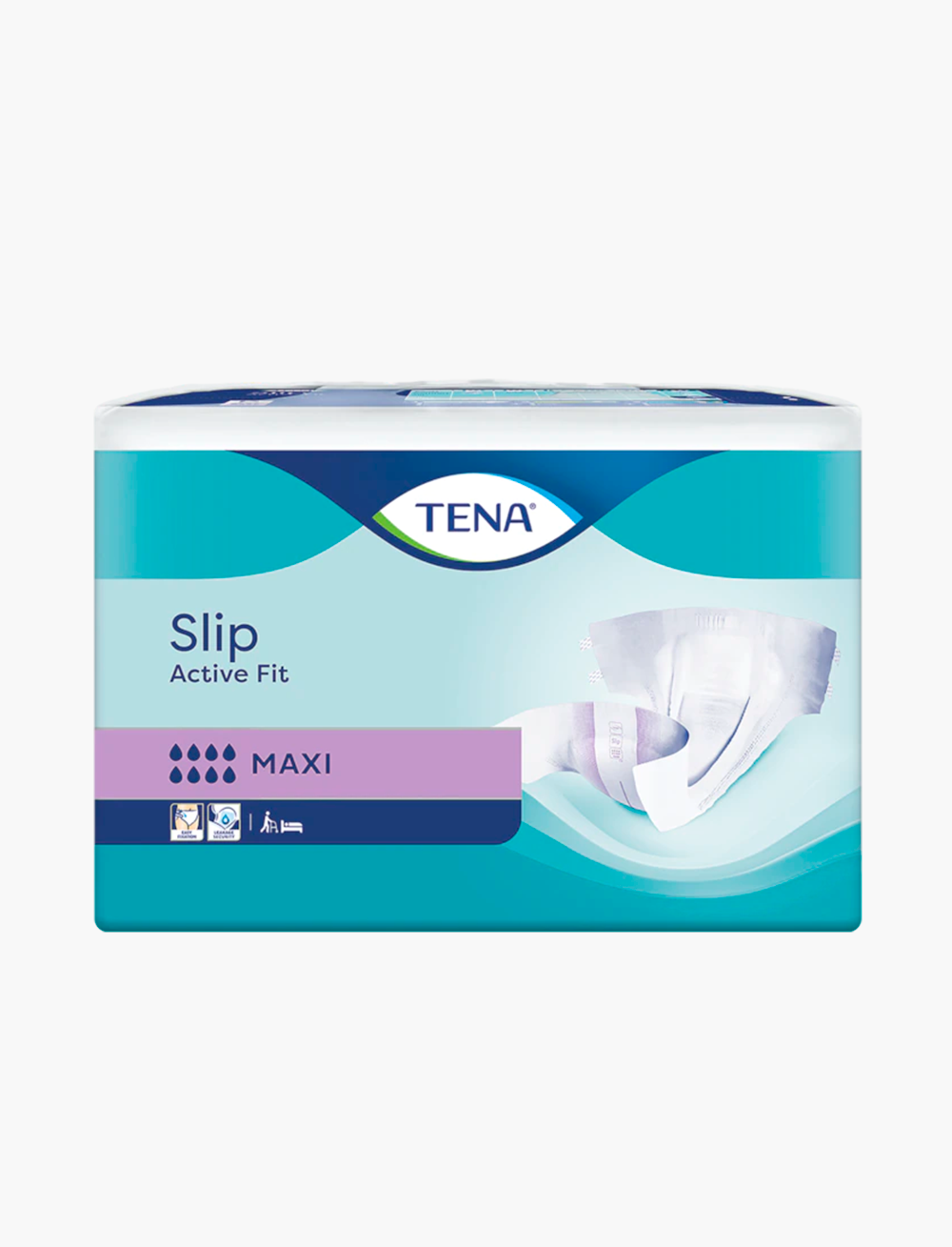 Tena Slip Maxi Active Fit Plastic - Kiddo Diapers USA Tena Slip Maxi Active Fit Plastic - Kiddo Diapers USA