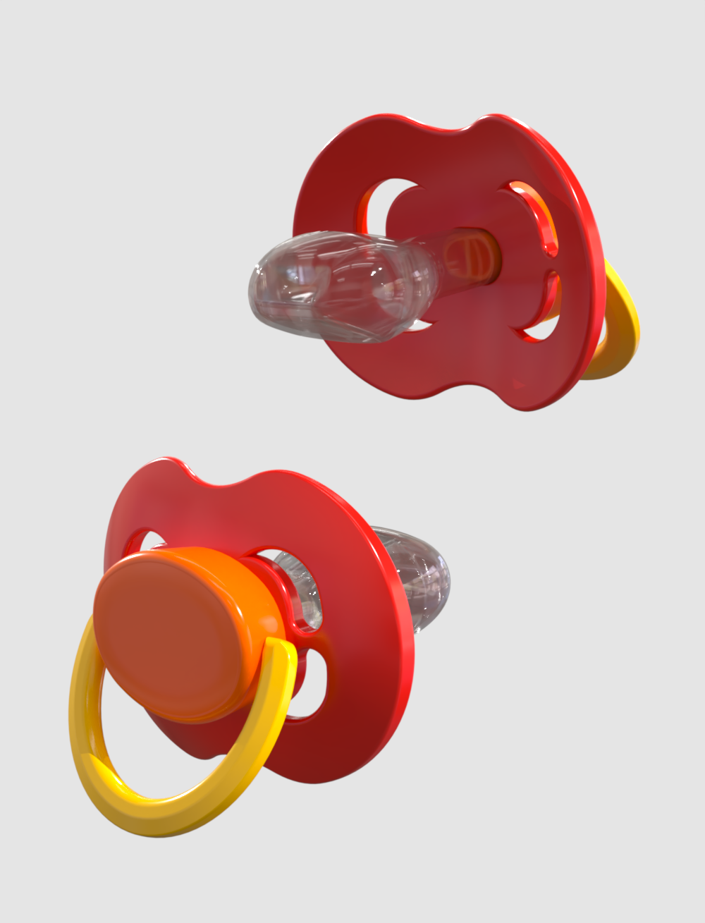 Red Orange Yellow Kiddo XXL Pacifier