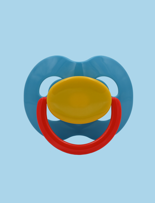 Light Blue Yellow Red Kiddo XXL Pacifier