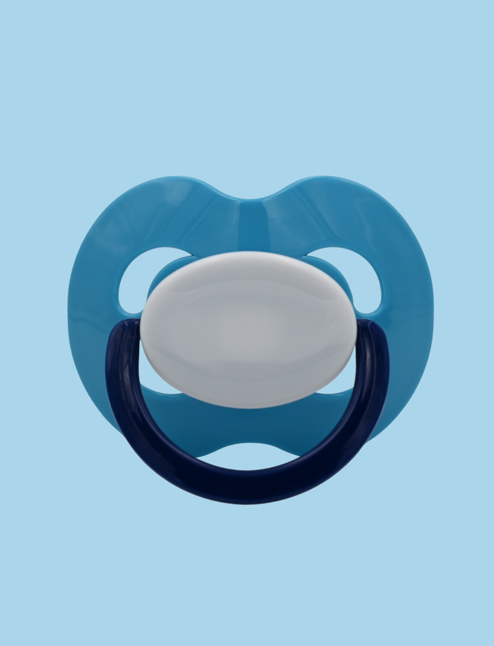 Light blue orange pink Kiddo XXL Pacifier