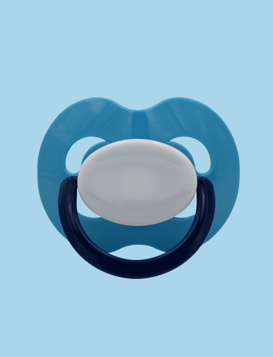 Light blue orange pink Kiddo XXL Pacifier