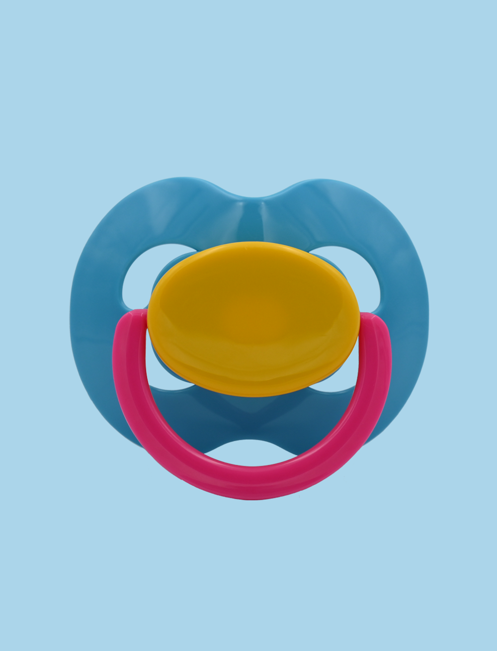 Light blue Yellow pink Kiddo XXL Pacifier