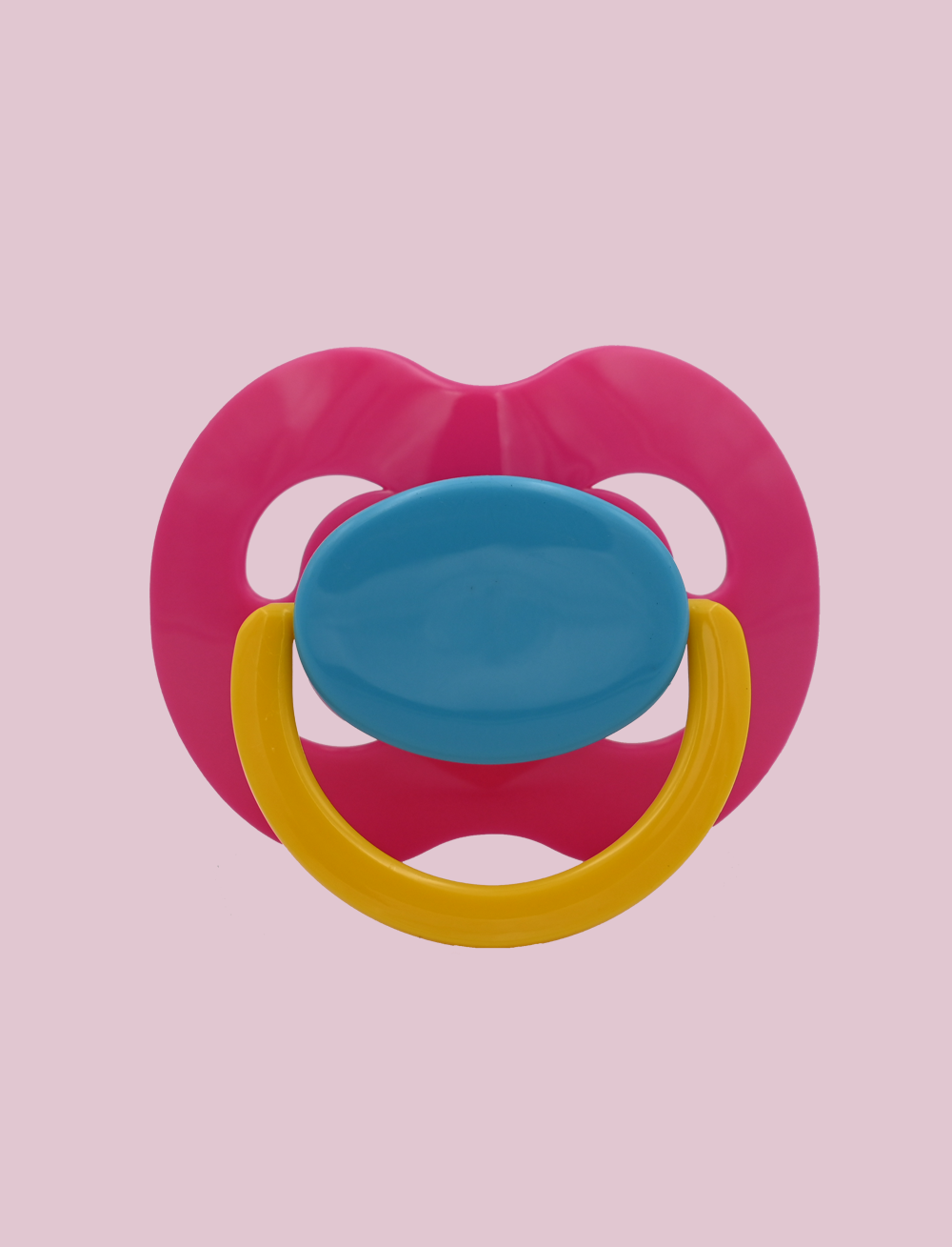Pink light blue Yellow Kiddo XXL Pacifier
