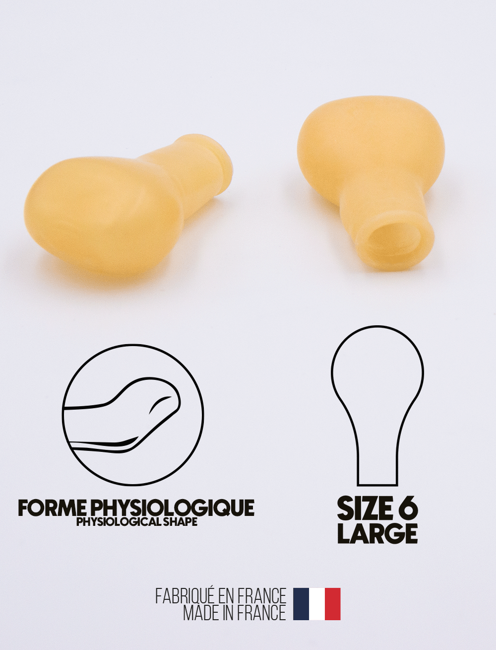 Size 6 Latex Physiological Adult Pacifier Teats