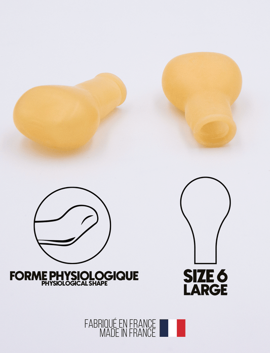 Size 6 Latex Physiological Adult Pacifier Teats