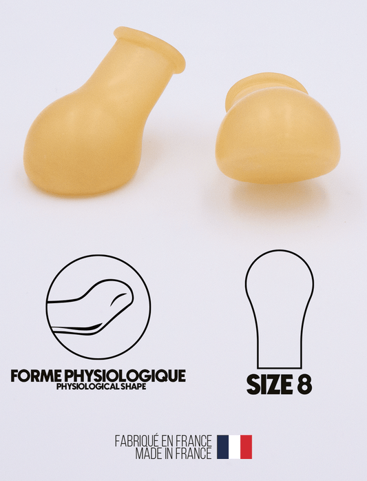 Size 8 Latex Physiological Adult Pacifier Teats